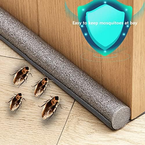 Bluelans Door Draft Stopper Noise Blocker Grey