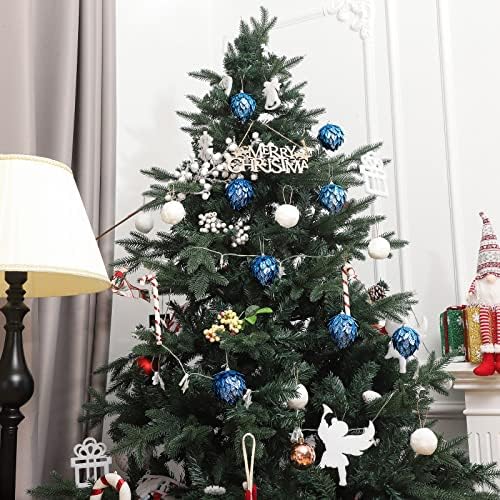 Jetec 8-Piece Glitter Christmas Tree Ornaments