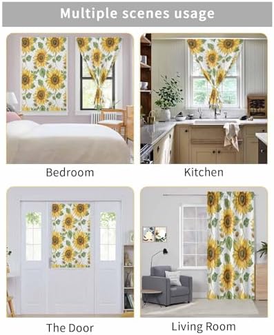 Sunflower Self Adhesive Thermal Curtains for Windows and Doors