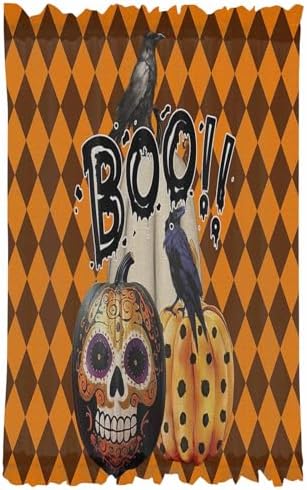 Halloween French Door Curtain 54x40 Sheer with Tieback