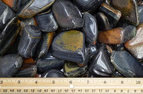 Fantasia Blue Tiger Eye Stones 12 lb Tumbled Size 9
