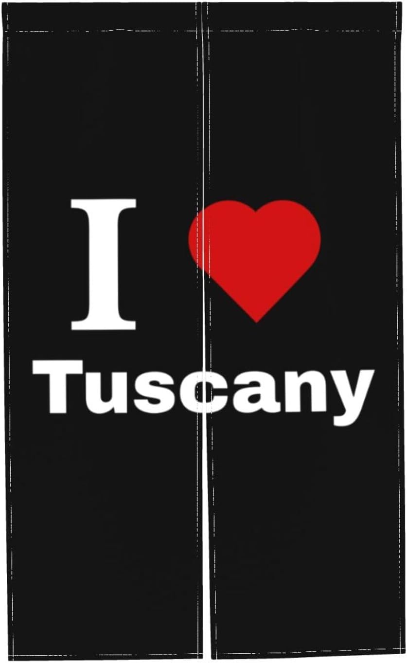 MULIHU I Love Tuscany Blackout Curtains 34x56in Door Partition Shade