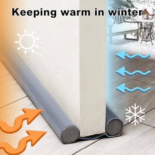 Double Door Draft Stopper 37 Inch Soundproof Windproof