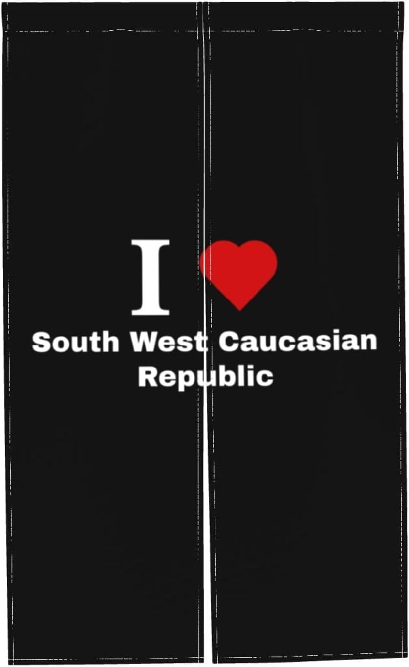 I Love South West Caucasian Republic Blackout Curtain Panels 34x56in