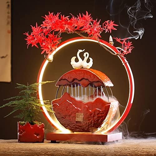 eexbz Retro Ceramic Tabletop Water Fountain