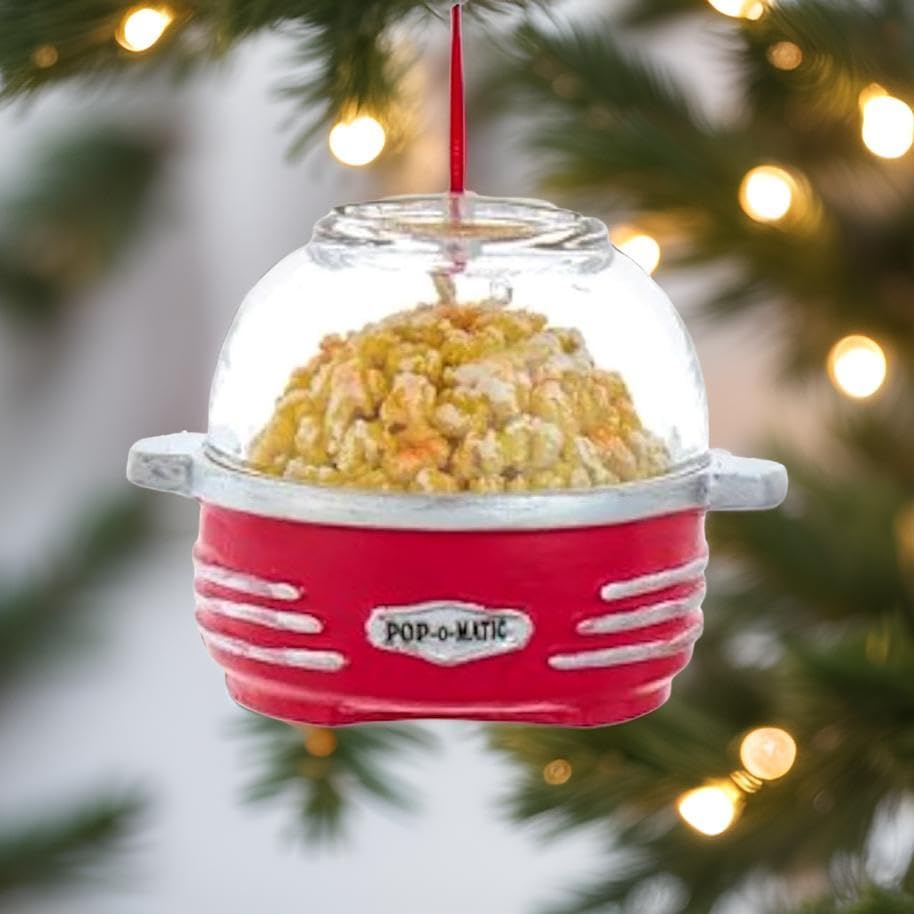 The Bridge Collection Popcorn Popper Ornaments Set of 2