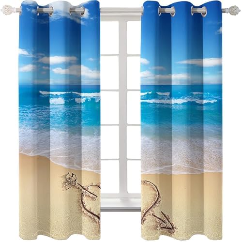 Homxi 2 Panel Blackout Curtains for Living Room