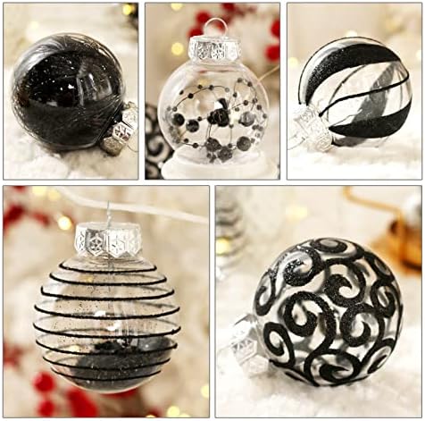 BSTCRAFT 30pcs Clear Christmas Ornaments Set