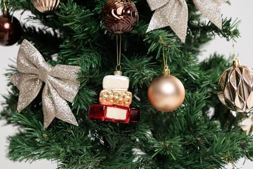 2 Count Glass Cheese Christmas Ornaments for Tree