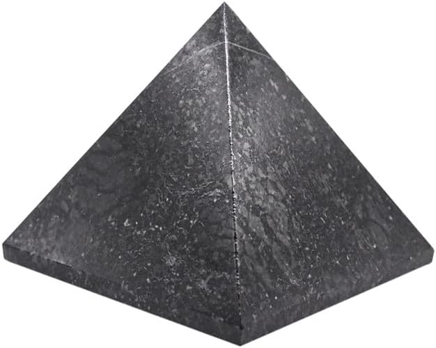 EDZZEL Black Nuummite Pyramid Stone 1 Inch 1 Pcs