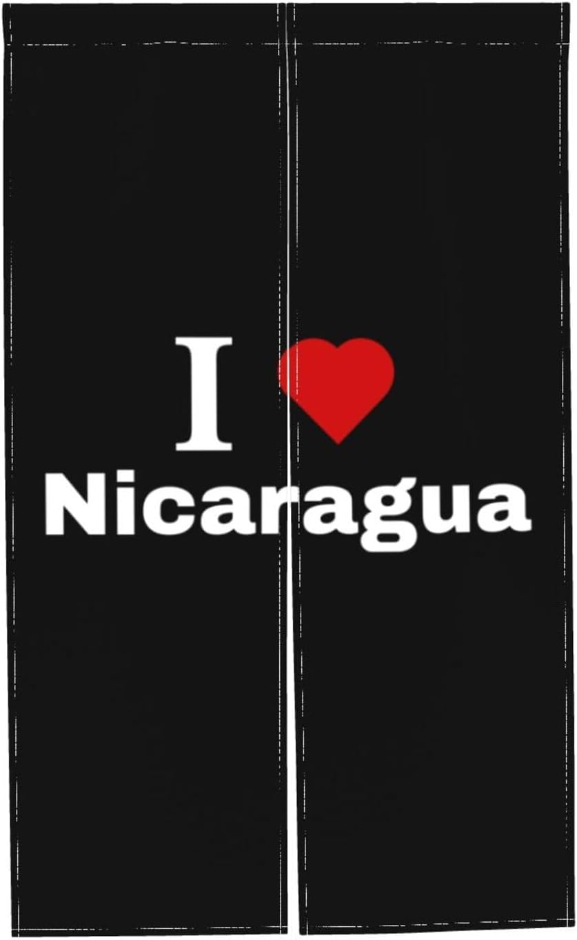 I Love Nicaragua Blackout Curtains for Doorways
