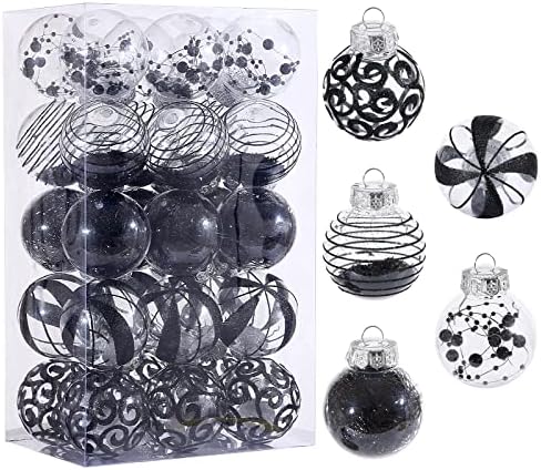 BSTCRAFT 30pcs Clear Christmas Ornaments Set
