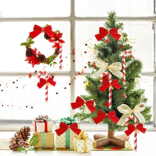 JIASHA 36 Pcs Sugar Stick Decorations for Christmas Tree