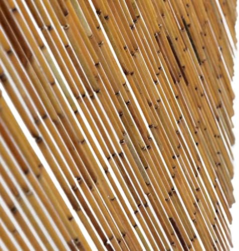 Door Curtain with Wooden Bar for Privacy and Protection