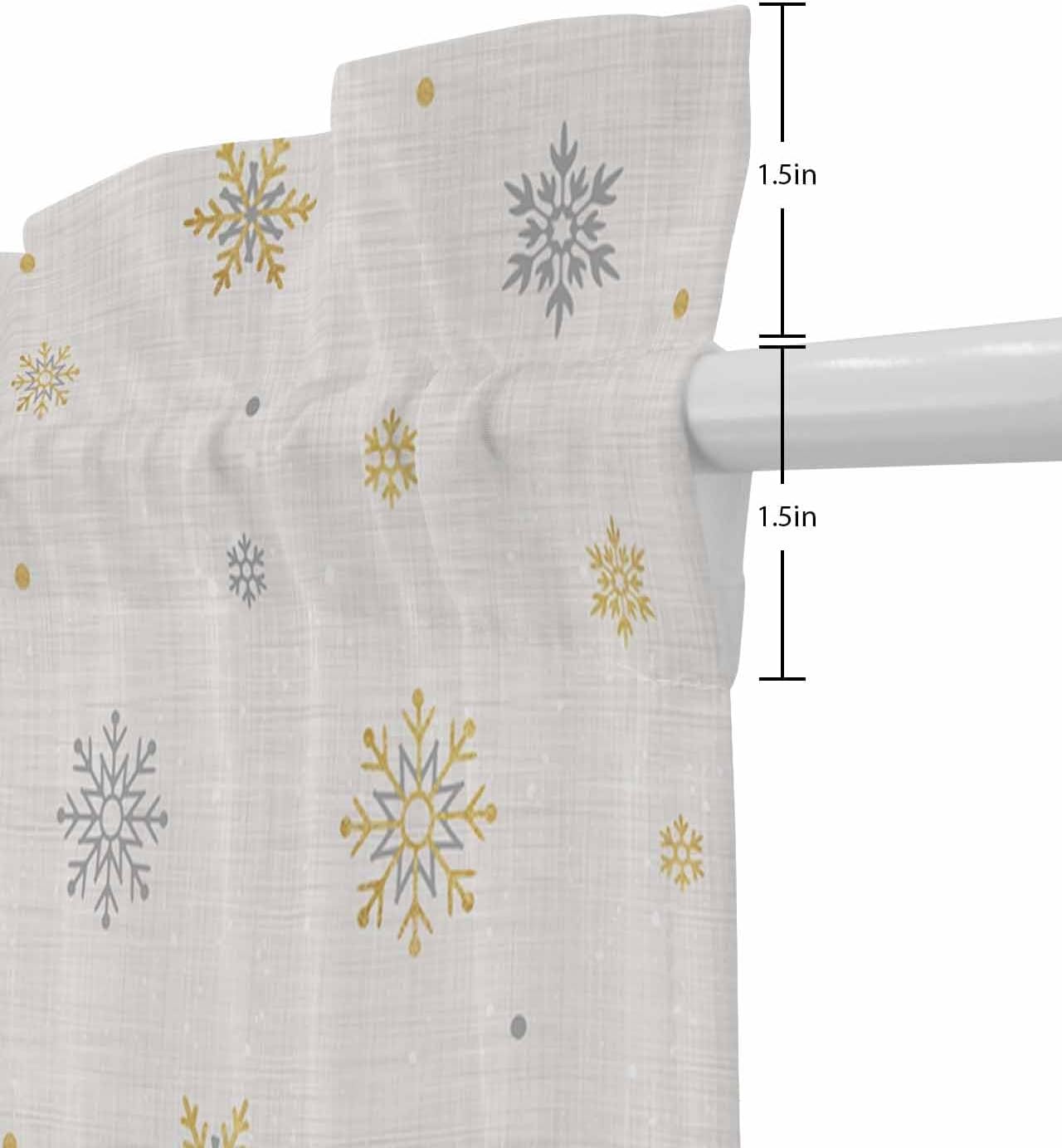 PANJINEXT Door Curtains 54x72 Sheer Thermal Insulated Rod Pocket Panel with Tiebacks