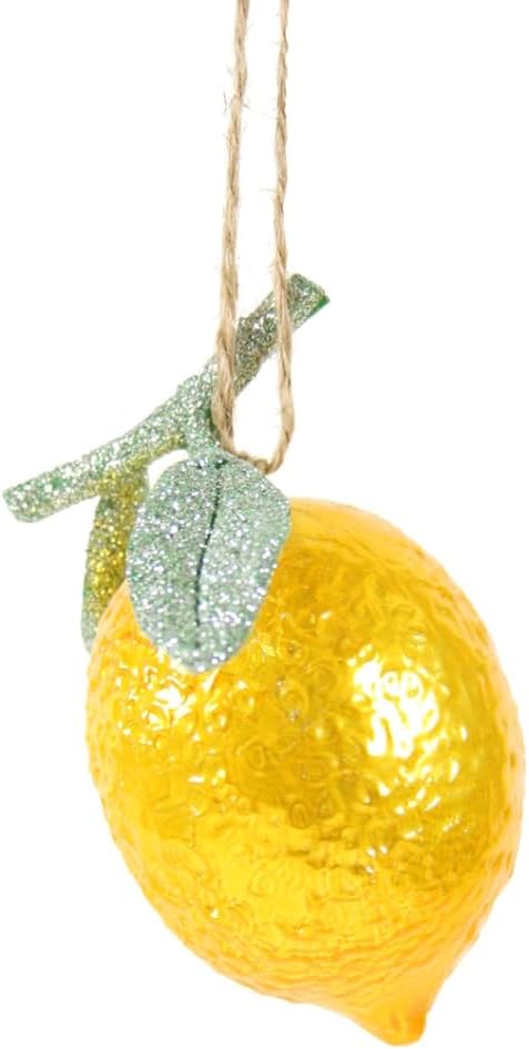 The Bridge Collection Shiny Lemon Christmas Ornament