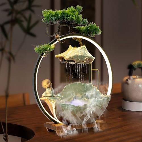 Modern LED Incense Burner Fountain 157X47X163 Inch Desk Water Feature