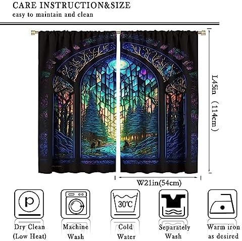 Fantasy Forest Blackout Curtain 2 Panels 42x45 Inch