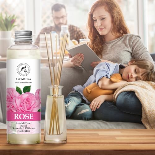 Rose Reed Diffuser Refill - 200ml Natural Fragrance