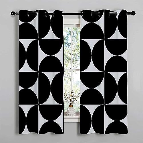 YANFENQI Block Out Curtains 2 Panels Grommet Blackout