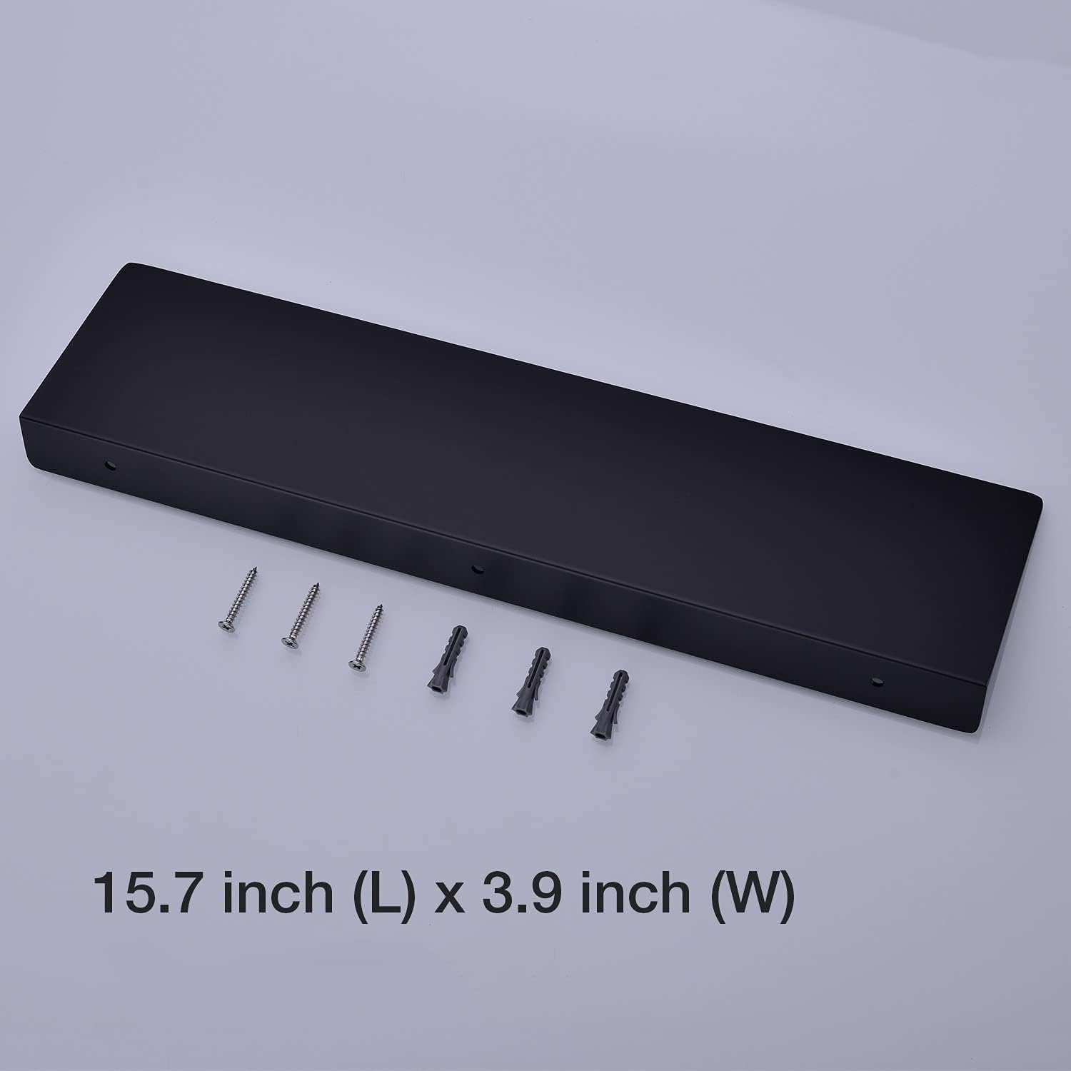TRUSTMI Wall Mounted Floating Shelf Heavy Duty Matte Black