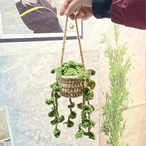 Eforcase Car Mirror Hanging Boho Flower Plant Ornament