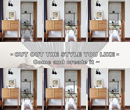 YIIBAII Door String Curtains Grey 39x79
