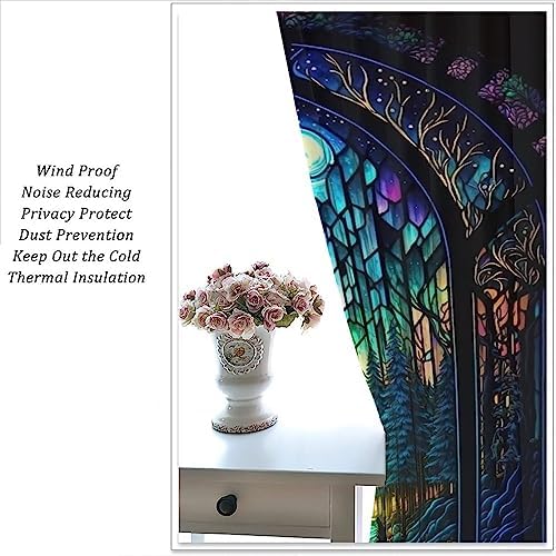 Fantasy Forest Blackout Curtain 2 Panels 42x45 Inch