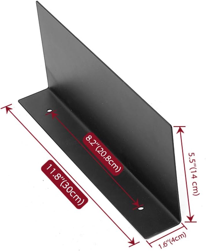 12 Inch Metal Floating Wall Shelves Industrial Modern Style