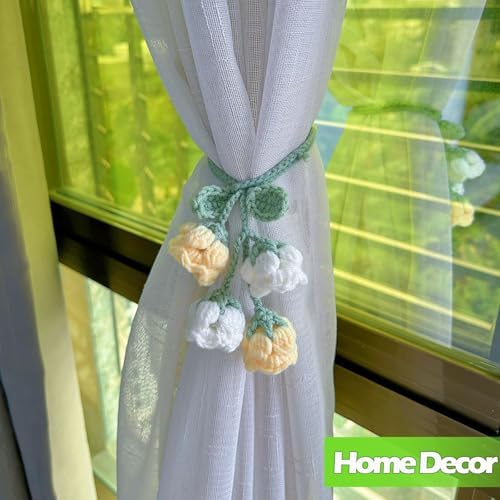 Lily of The Valley Flower Car Mirror Hanging Accessory Yellow White