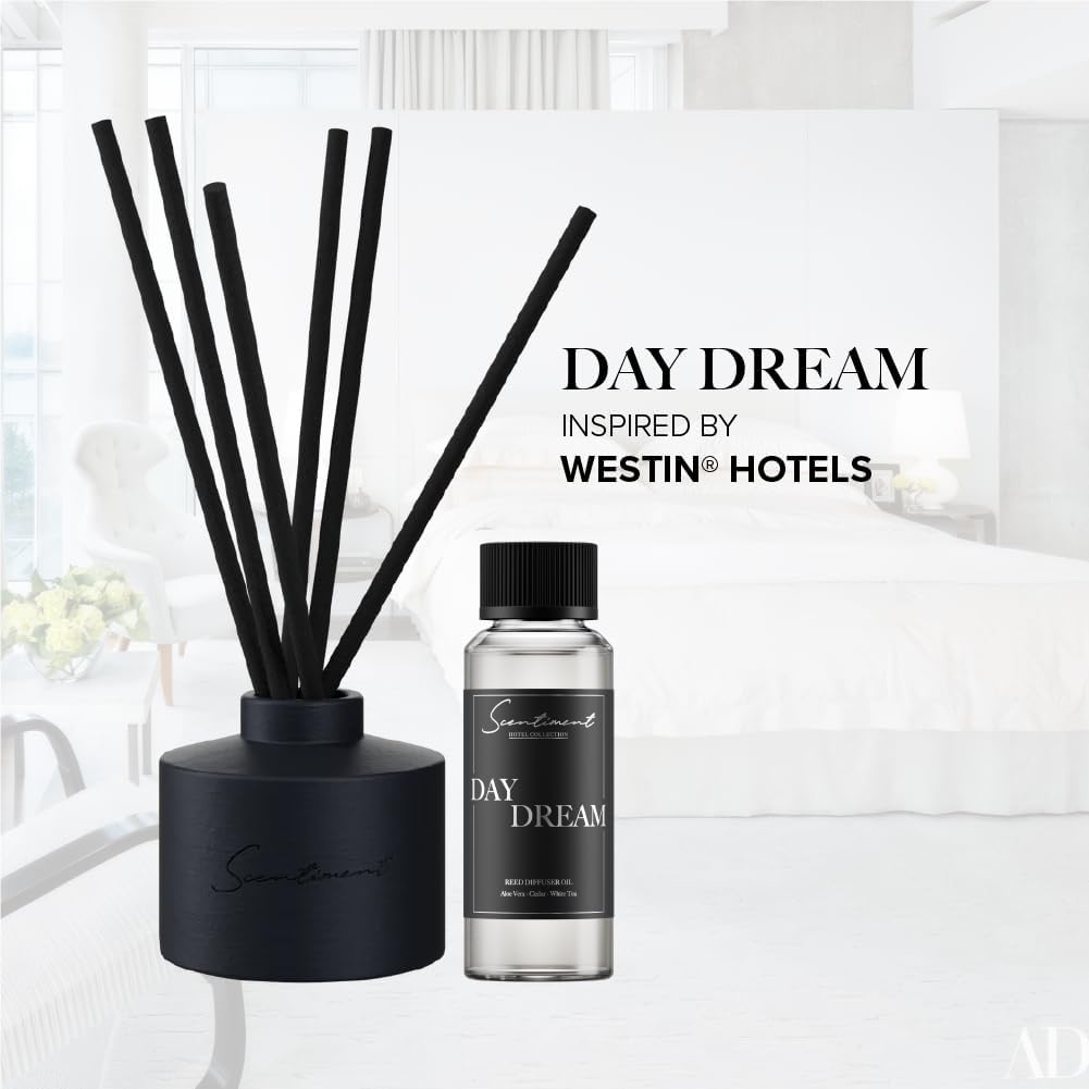 Day Dream Reed Diffuser Set - Black Ceramic 100ml