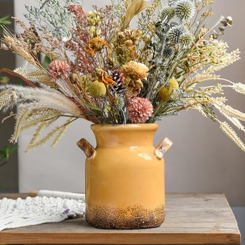 Quoowiit Ceramic Rustic Farmhouse Vase