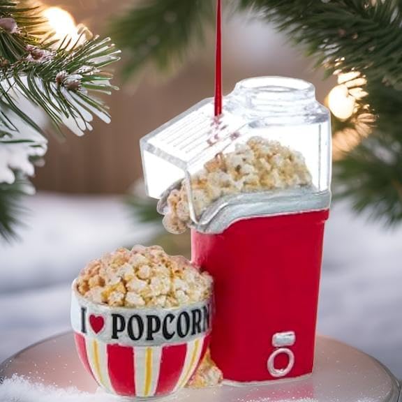 The Bridge Collection Popcorn Popper Ornaments Set of 2