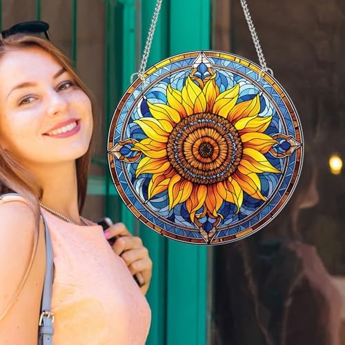 1 pcs Sunflower Acrylic Wall Hanging Decor