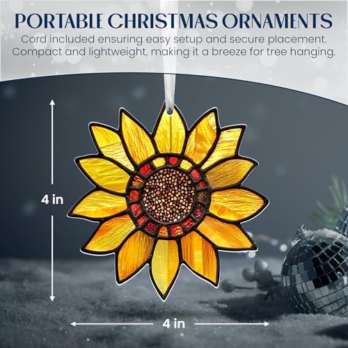 Sunflower Christmas Ornaments 2025 for Tree Decorations