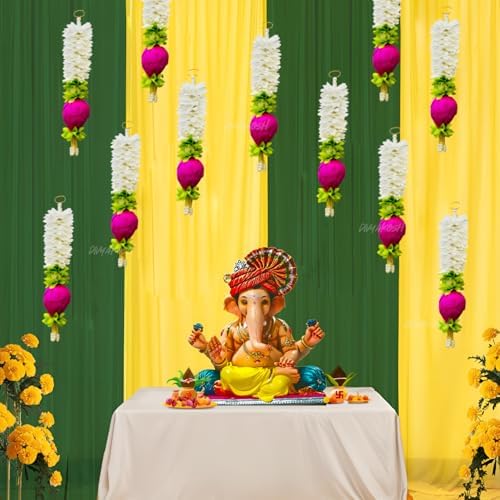 Lotus Hanging 8Pcs - 10 Inch Floral Wall Decor