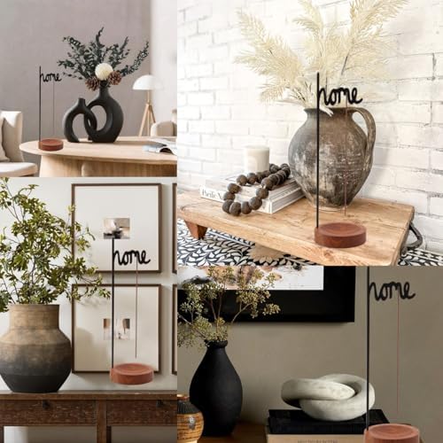 BYHER Incense Holder for Sticks Matte Black Wooden Burner with Tray