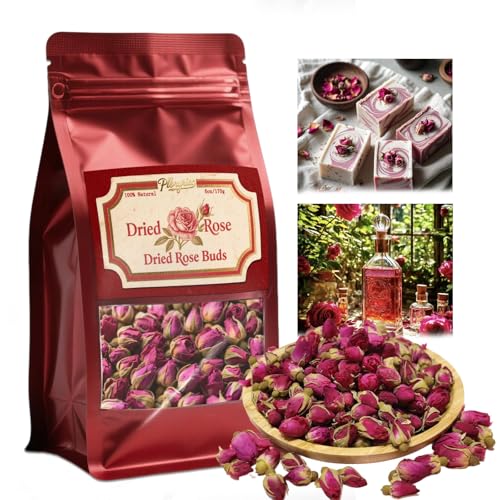 Premium Dried Rose Buds Edible for Tea Crafts and Baking