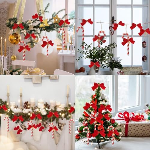 JIASHA 36 Pcs Sugar Stick Decorations for Christmas Tree