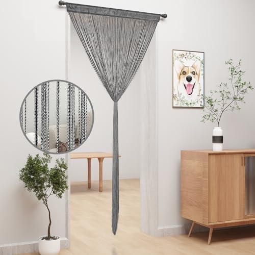 YIIBAII Door String Curtains Grey 39x79