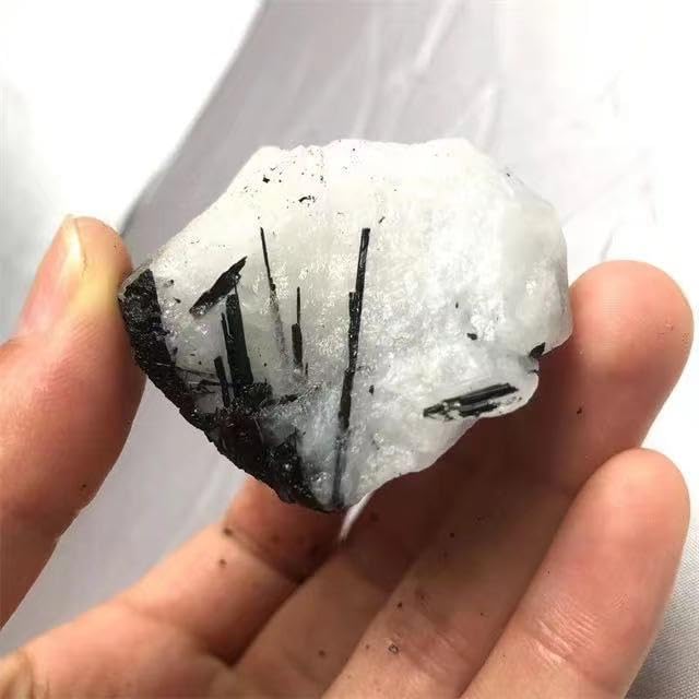 Wholesale Natural Healing Black Rutilated Crystal Stones 3pc