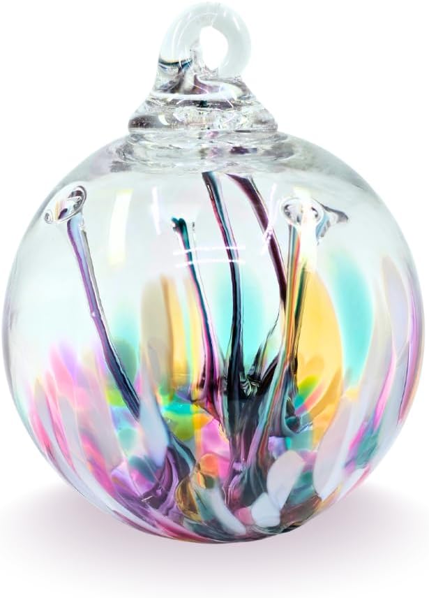 4 Inch Large Glass Tree of Life Ornament