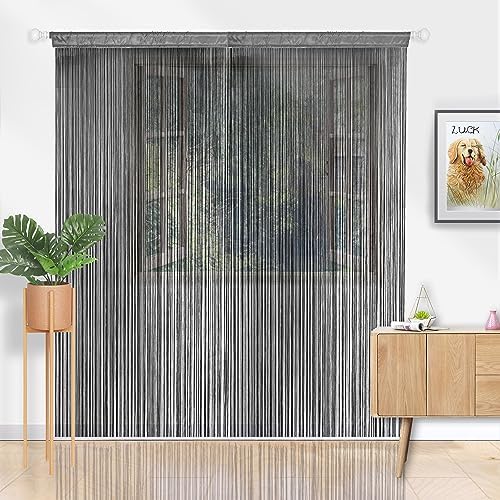 YIIBAII Door String Curtains Grey 39x79