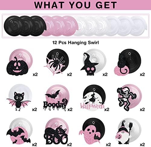 36 PCS Halloween Hanging Swirls Decoration