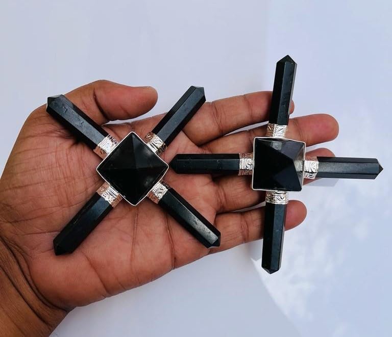 Black Tourmaline Energy Generator Crystal Healing Stone