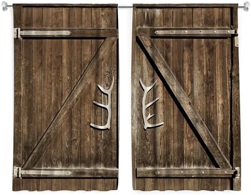 Cinbloo Farmhouse Kitchen Curtains 2 Panels Set