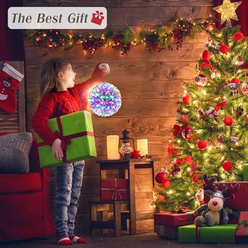 2 Pack USB Cherry Blossom Sphere Lights with Timer
