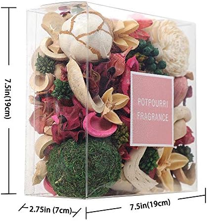 Qingbei Rina Rose Scented Potpourri Filler 14 Oz Blush Pink