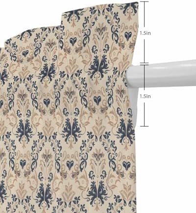Beige Baroque French Door Curtain Panel