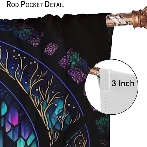 Fantasy Forest Blackout Curtain 2 Panels 42x45 Inch